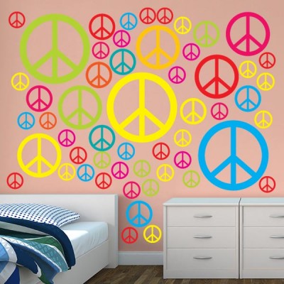 Peace Signs Restickable Wall Graphics
