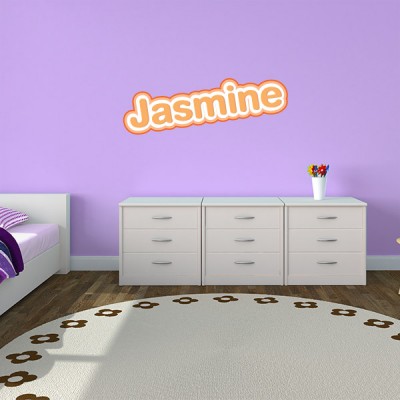 Flamingos and Friends Restickable Wall Name