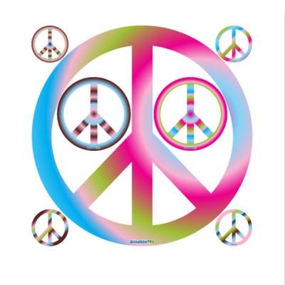 Rainbow Peace Signs