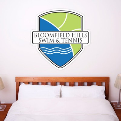 Bloomfield Swim Tennis Wall Sticker