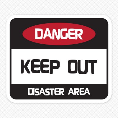 Danger Wall Sticker
