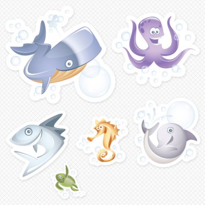 Marine Life Sticker Pack