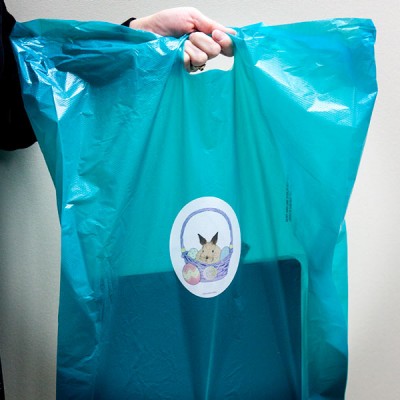 Custom removable bag stickers