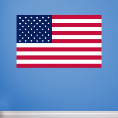 USA Flag Wall Graphic Repositionable