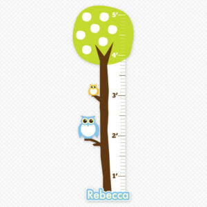 Printed Owl Tree Growth Chart