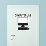 Computer Lab Sign | Computer Classroom Wall Sticker