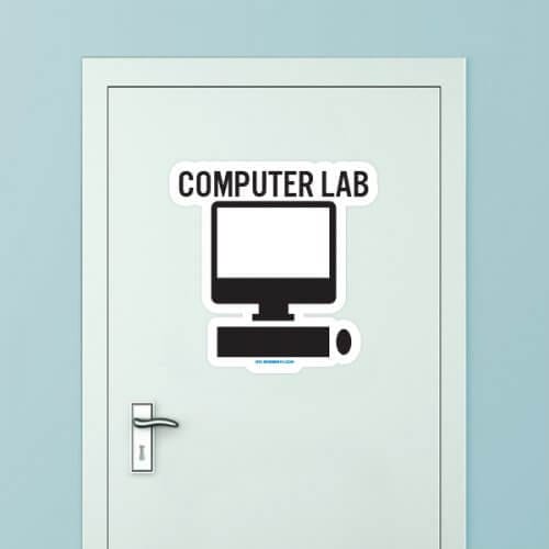 Computer Lab Sign | Computer Classroom Wall Sticker