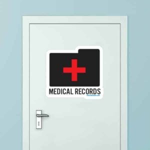 Medical Records Custom Door Graphic