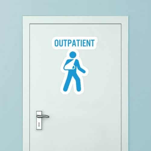 Removable Outpatient Wall Graphic | Sticker Genius