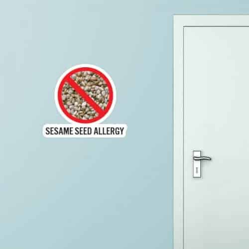 Sesame Seed Allergy Wall Graphic Sticker Genius