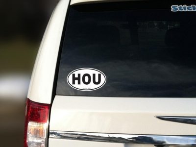 houston car sticker