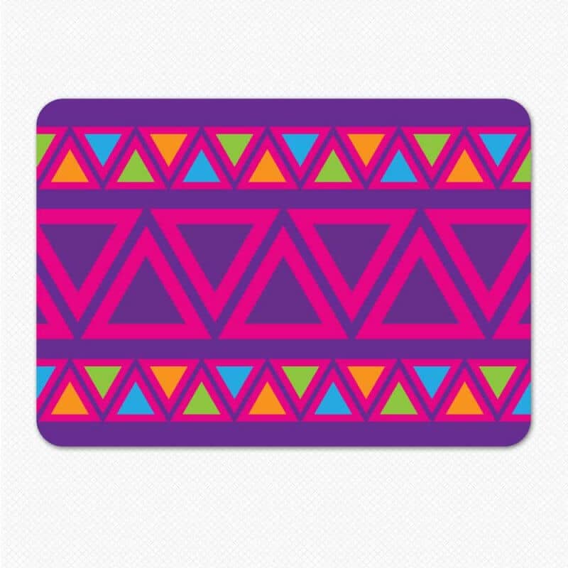 Triangle Pattern Laptop Skin Sticker | Purple & Pink Laptop Skin