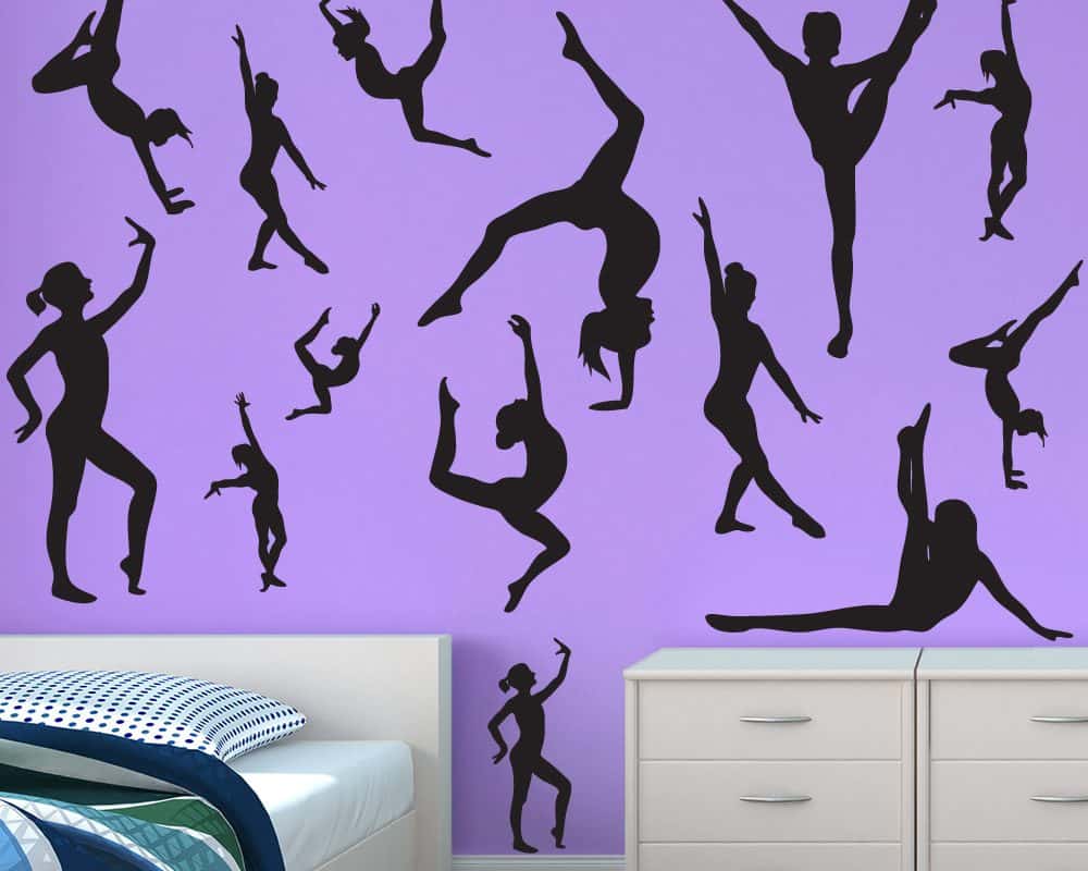 Gymnastics Wall Stickers Gymnastic Wall Decals