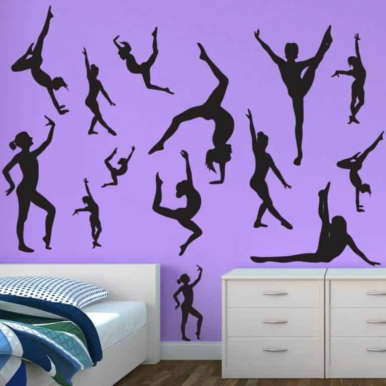 Gymnastics Decals Gymnast Wall Decal Sticker Genius