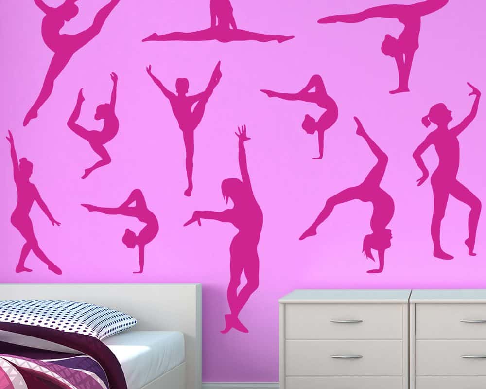 Gymnastics Wall Stickers Gymnastic Wall Decals