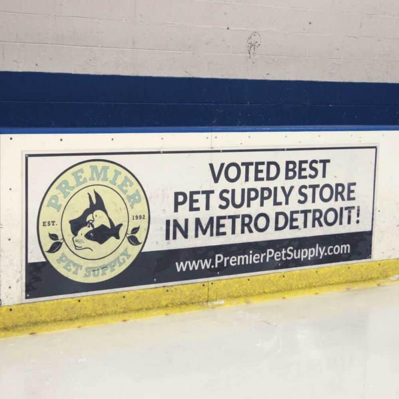 Hockey Dasher Board Advertising Decals Sticker Genius