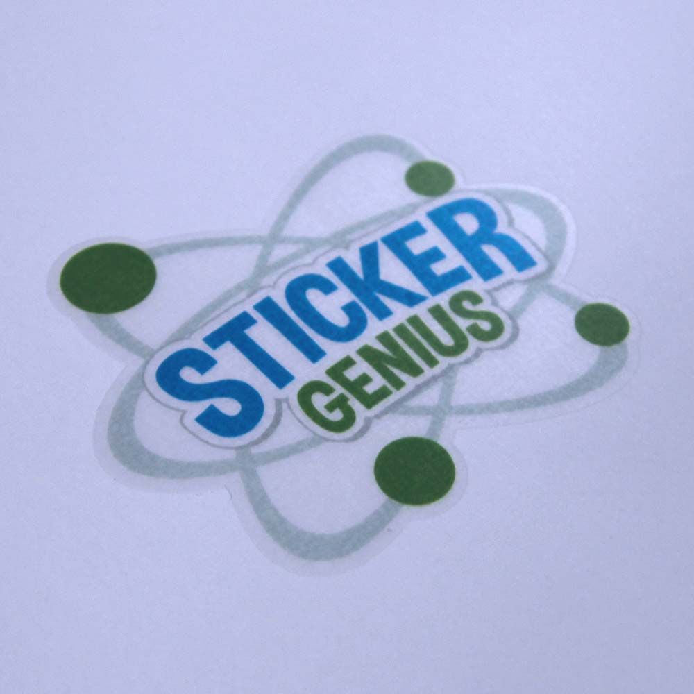 Clear Vinyl Stickers Custom Clear Decals Sticker Genius