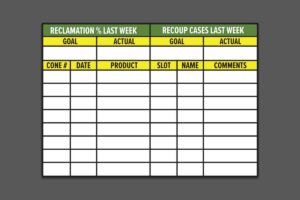 Reclamation chart USF0007