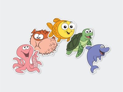 Bubbles and Friends Stickers